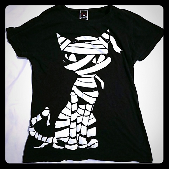 Emily Strange Tops - Cat Mummy t-shirt - free w/purchase over $30